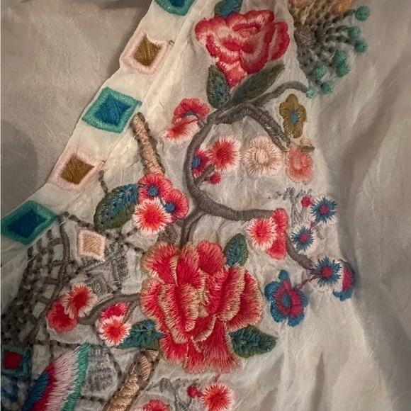 Johnny Was heavily embroidered Komanchi top NWT - Picture 4 of 7